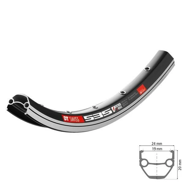 Dt-swiss DT Swiss 535 Felge 26" Schwarz 1 Dt-swiss DT Swiss 535 Felge 26" Schwarz