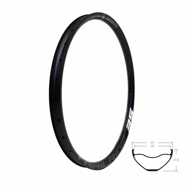 Fun Works Trailride 35 Felge 27,5" | 650b Schwarz 1 Fun Works Trailride 35 Felge 27,5" | 650b Schwarz