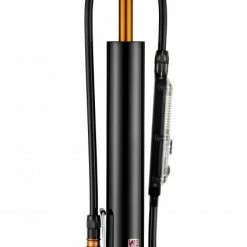 Lezyne Micro Floor Digital Drive XL Minipumpe Schwarz-glänzend