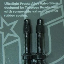 Fun Works Ultralight Tubeless Ventil 2er Set Schwarz