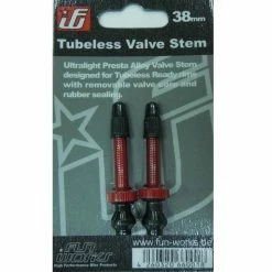 Fun Works Ultralight Tubeless Ventil 2er Set Rot