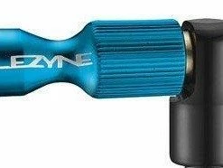 Lezyne CO2 Pumpenkopf Trigger Drive CNC Blau-glänzend