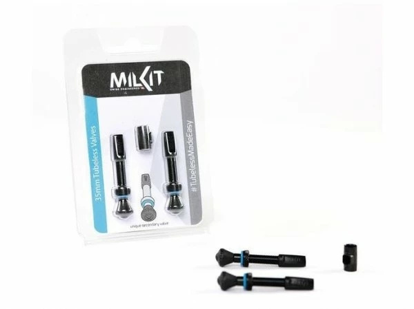 Milkit Tubeless Ventil - Kit 75mm 1 Milkit Tubeless Ventil - Kit 75mm